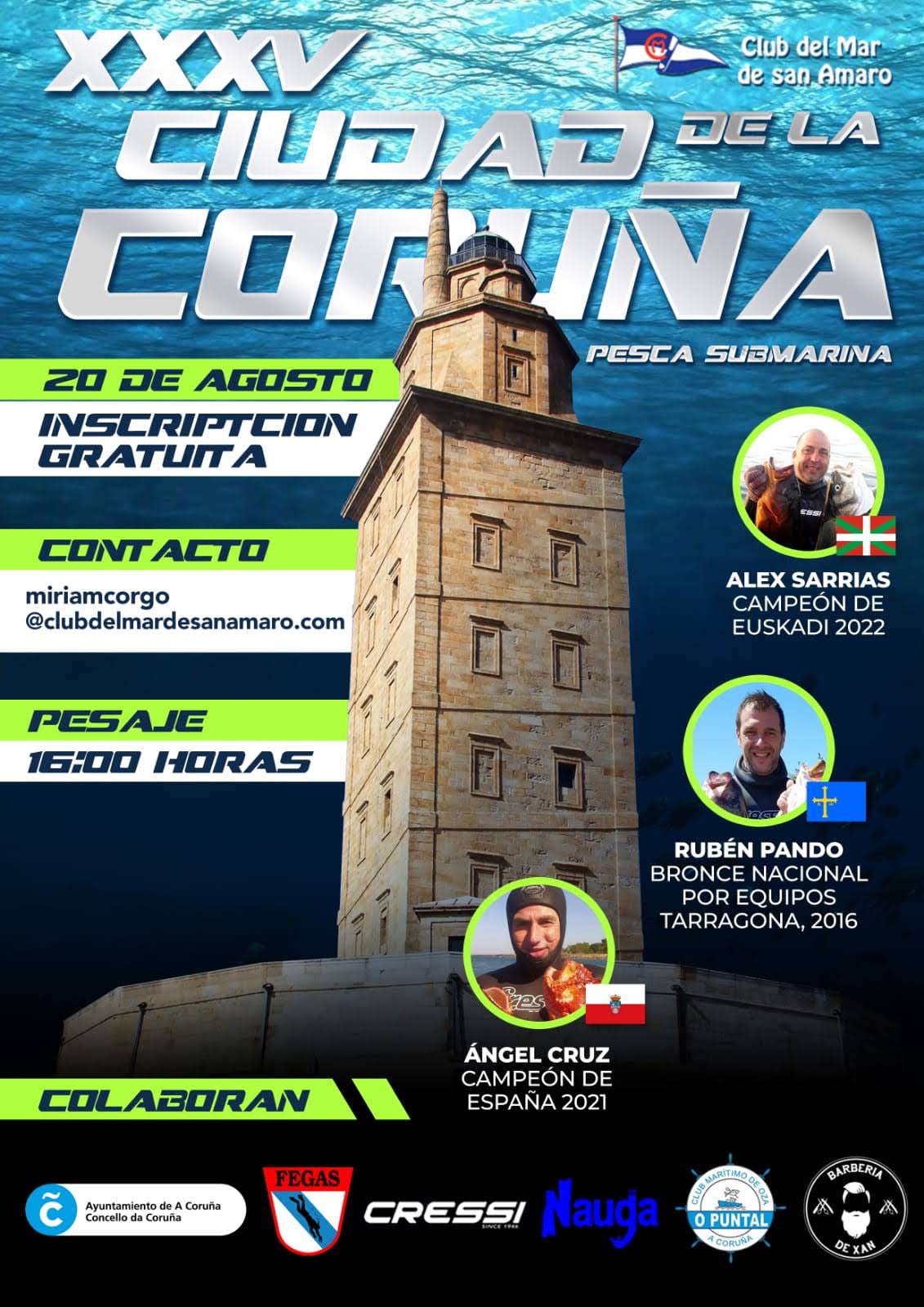 Cidade de A Coruña Pesca Submariña 2022
